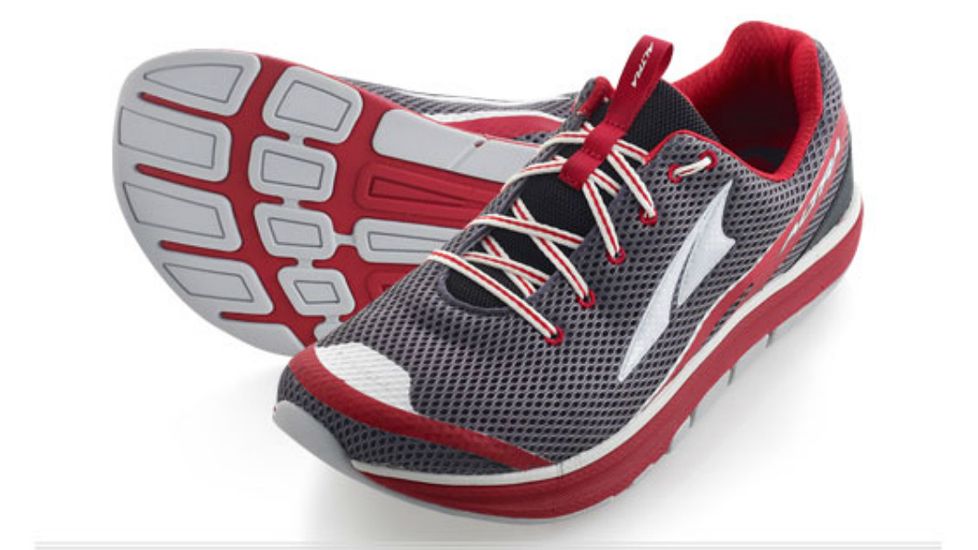 Altra Arrows Torin 1.5 Road Running Shoe - Men's-Gray/Red-Medium-8 US
