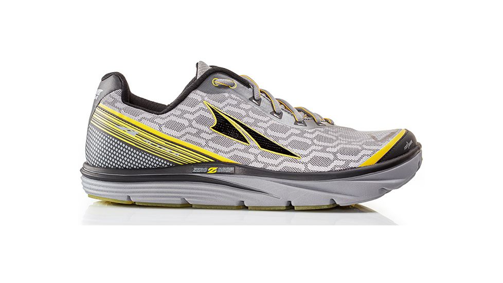 Altra Arrows Torin IQ Road Running Shoe - Men's-Gray/Yellow-Medium-12