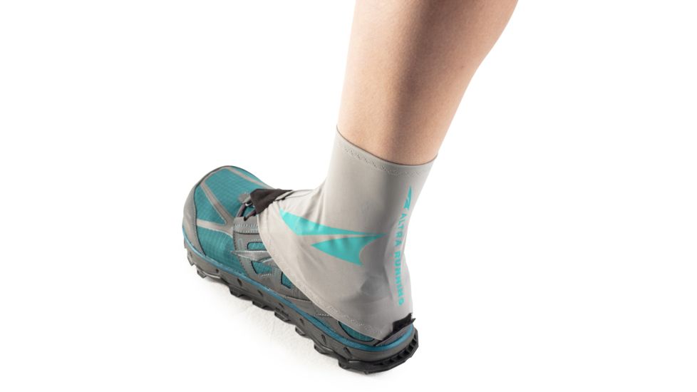 Altra Arrows Trail Gaiter, Grey/Teal, Small/Medium, AXU16301R-10-SM