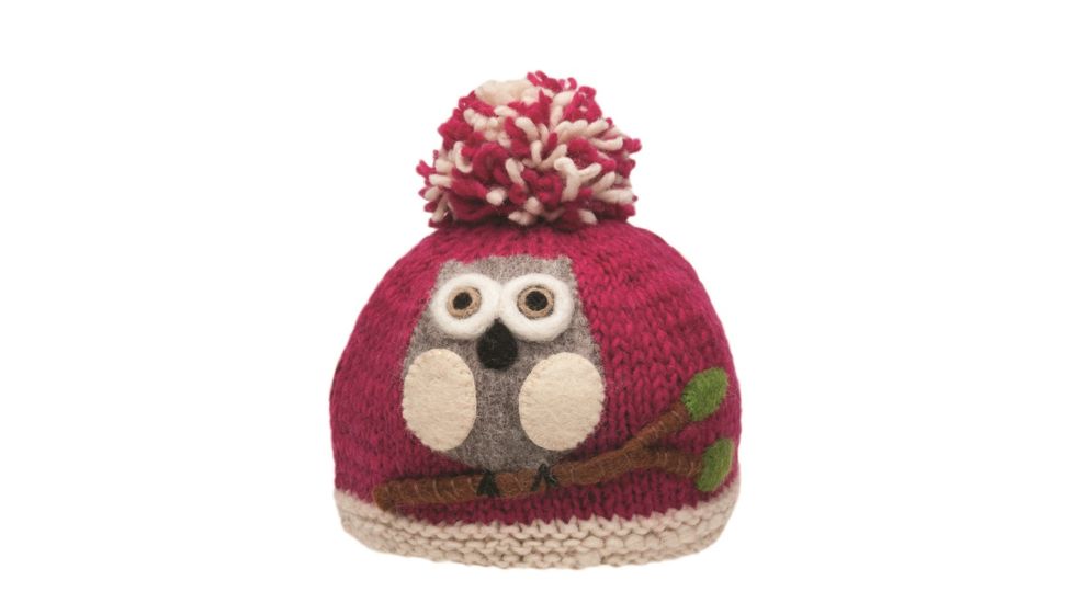 Ambler Owl Beanie - Girl's-Azalea-S/M