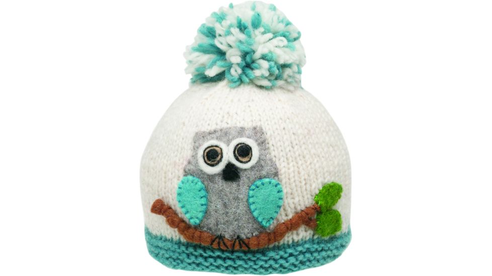 Ambler Owl Beanie - Girl's-Natural-S/M