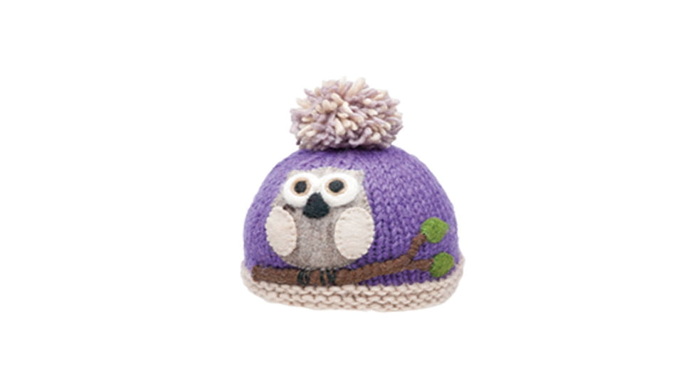 Ambler Owl Beanie - Girls-Lotus-M/L