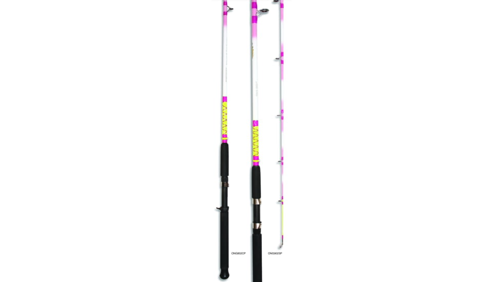 American Spirit Nite Stick Cast Rod, 2 Piece, Medium, 12lb - 25lb Line, 8, ONG-802MCP
