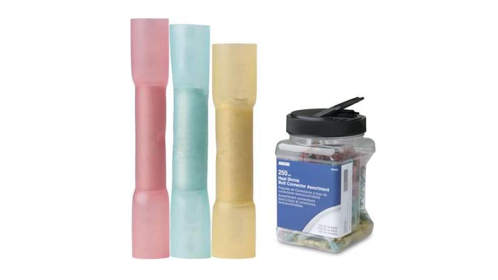 Ancor Heat Shrink Butt Connector Multi-Pack - 250-Piece - Jar 62617