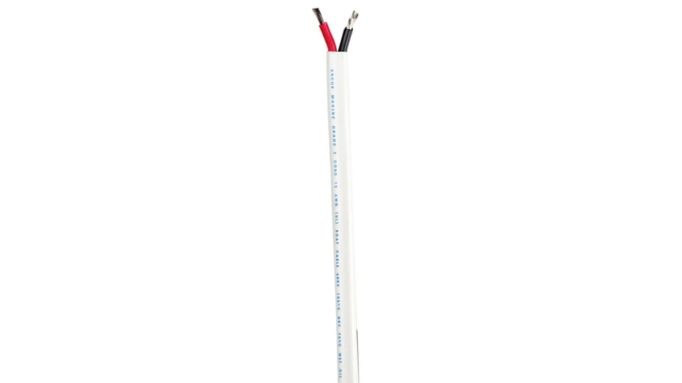 Ancor Standard Duplex Cable - Flat 10/2 - 2x5mm² - Red/Black - 100' 48315