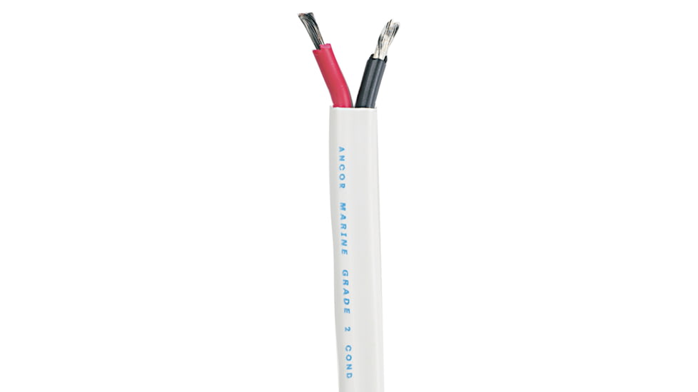 Ancor Standard Duplex Cable - Flat 14/2 AWG - 2 x 2mm² Red/Black - 500' 60488