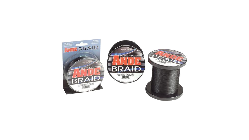 Ande Line Braid Graphite 50lb 300 Meter, BG-3-50
