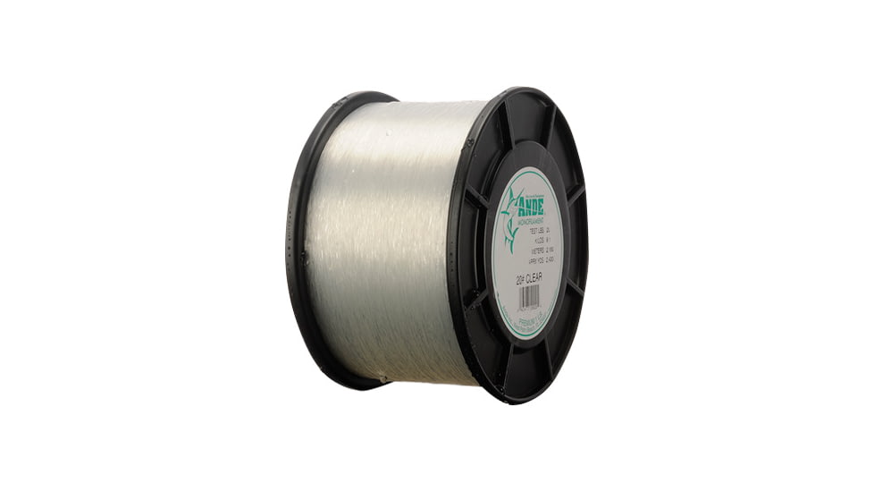 Ande Line Premium Mono Line 1/2lb Spool 20lb 1200yd Clear, A12-20C