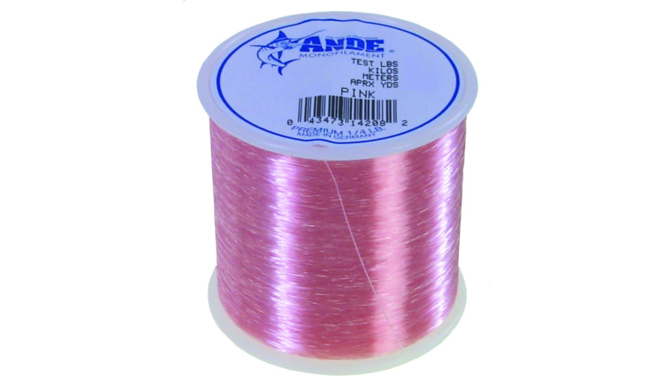 Ande Line Premium Mono Line 1/4lb Spool 30lb 400yd Pink, A14-30P