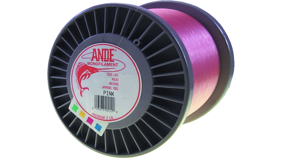 Ande Line Premium Mono Line 2lb Spool 20lb 4800yd Pink, A2-20P