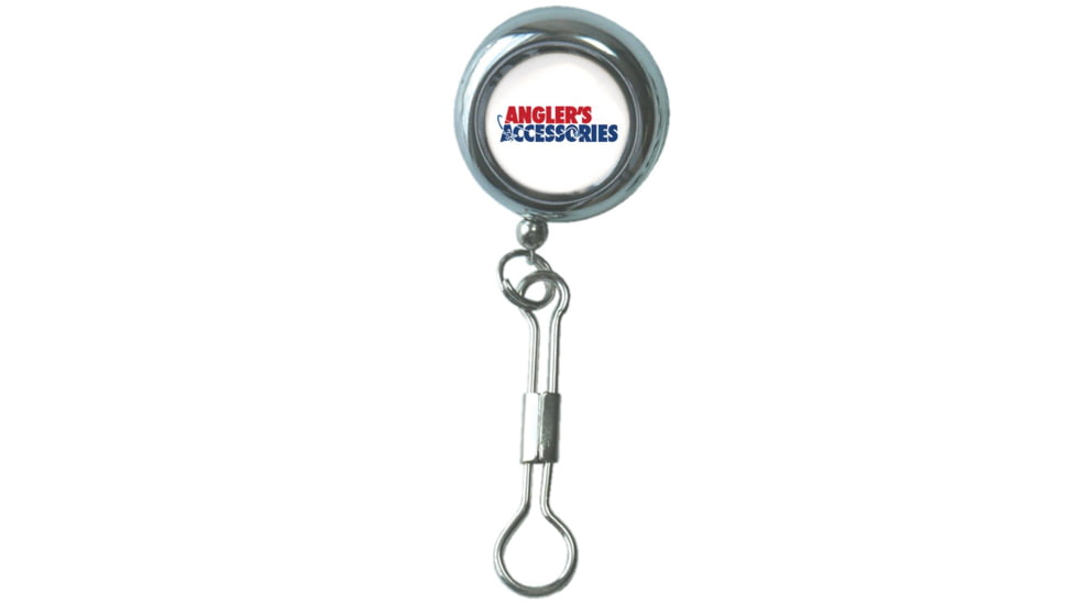 Angler's Accessories Pin On Retractor Chrome