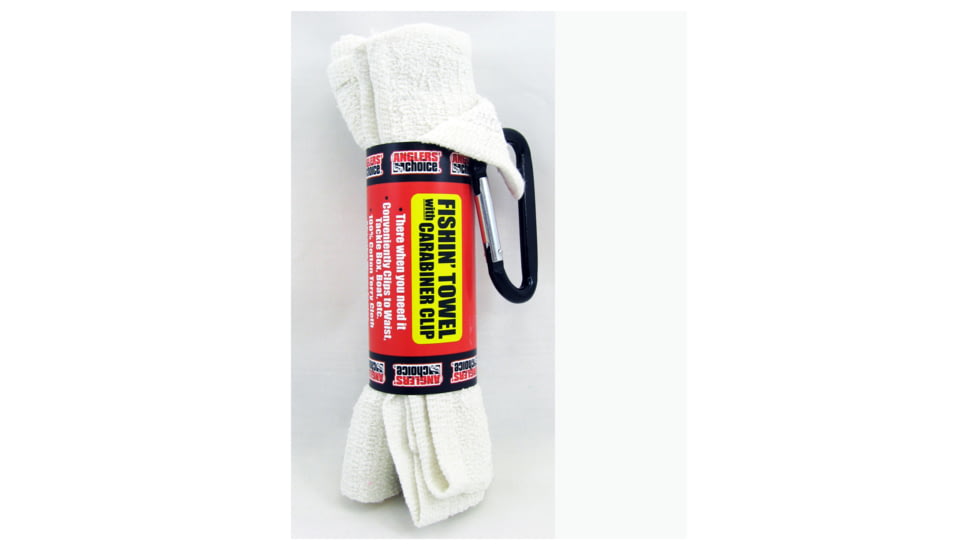 Angler's Choice Deluxe Towel with Grommet &amp; Carabiner
