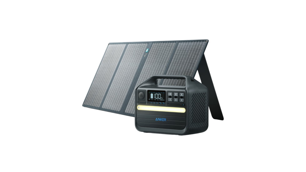 Anker 555 Solar Generator w/ 100W Solar Panel, 1024Wh PowerHouse, BUNDLE-A1760111-1-A2431031-1