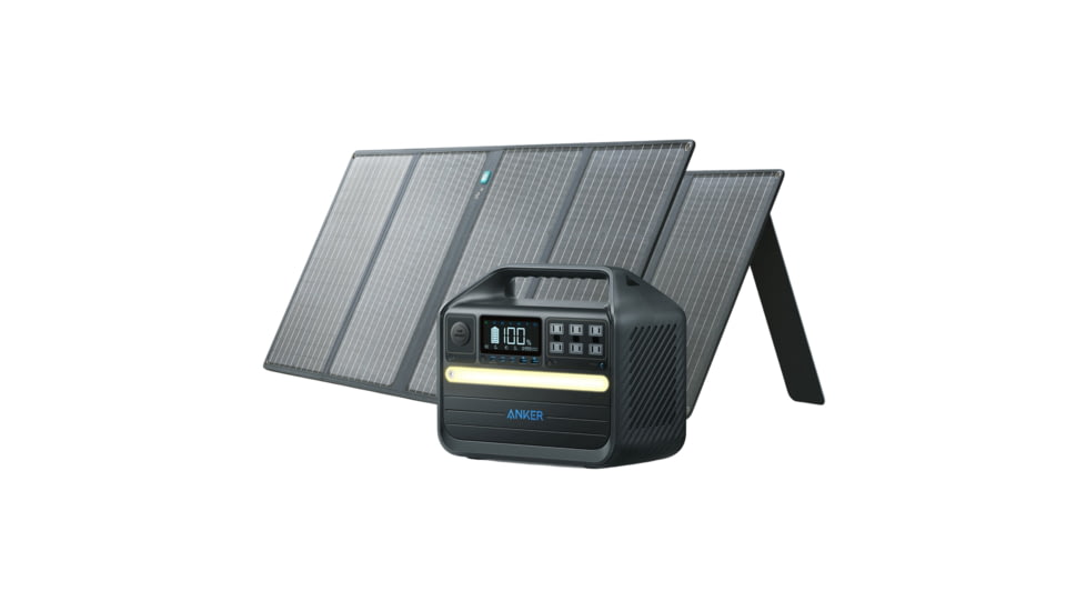Anker 555 Solar Generator w/ 2x100W Solar Panels, 1024Wh PowerHouse, B1760111