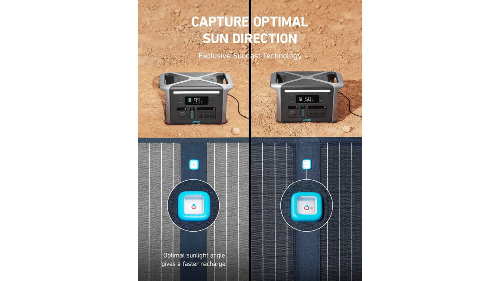 Anker 757 Solar Generator w/ 3x100W Solar Panels, 1229Wh PowerHouse, B1770111