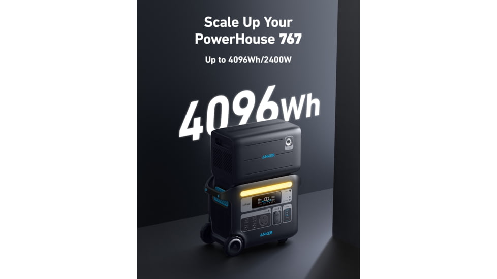 Anker 760 Portable Power Station Expansion Battery, 2048Wh, A1780111-85