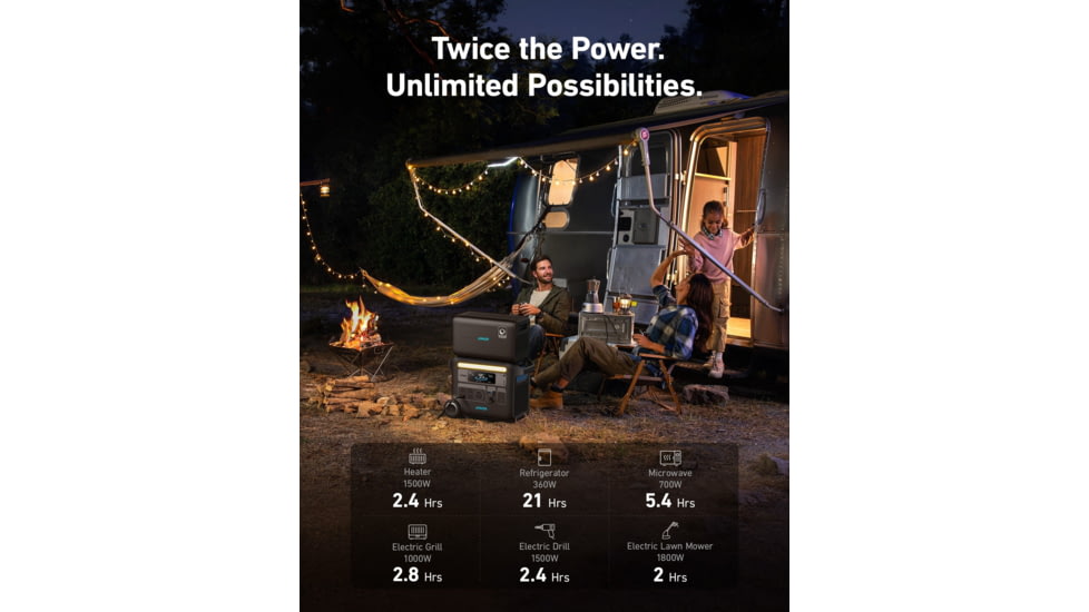 Anker 760 Portable Power Station Expansion Battery, 2048Wh, A1780111-85