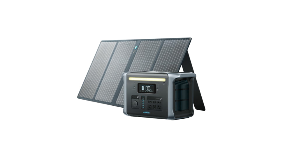Anker Solar Generator 757 w/ 100W Solar Panel, 1229Wh PowerHouse, BUNDLE-A1770111-1-A2431031-1