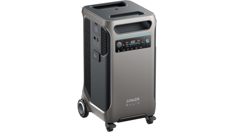 Anker SOLIX F3800 Portable Power Station, 3840wh/6000W, Black, 70.2x38.8x39.5, A1790