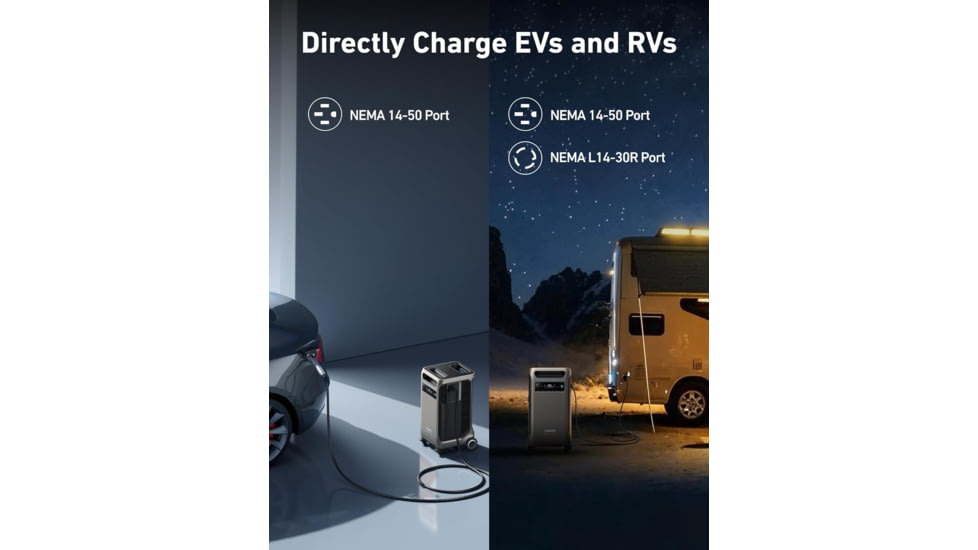 Anker SOLIX F3800 Portable Power Station, 3840wh/6000W, Black, 70.2x38.8x39.5, A1790