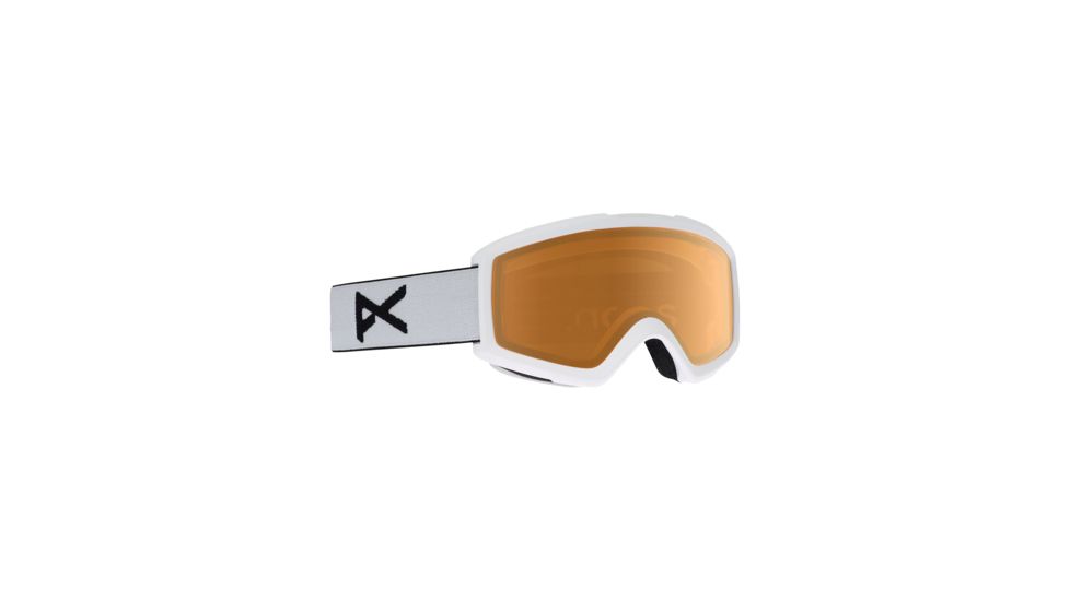 Anon Helix 2.0 Non Mirror Goggle - Mens, Frame- White, Lens- Amber, 185291-123