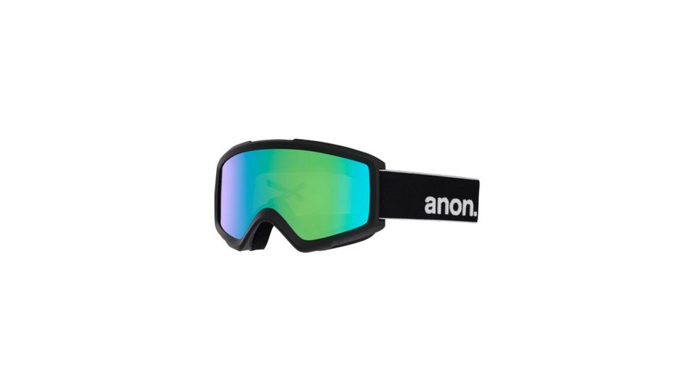 Anon Helix 2.0 Sonar Goggle and Spare Lens w/ Sonar Green, Black, 20178100040