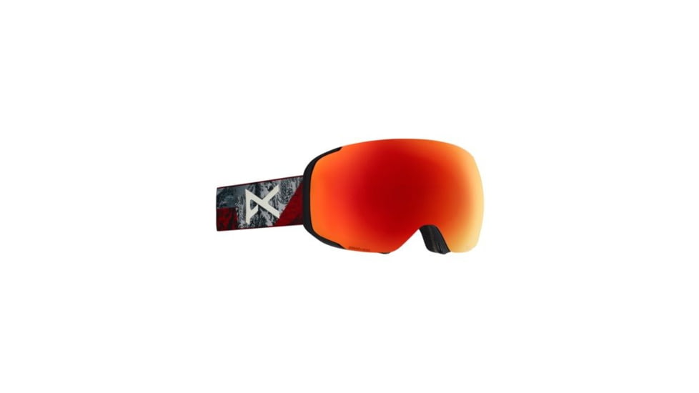 Anon M2 Goggle, Spare Lens and Mfi Face Mask w/ Sonar Red, Redplanet, 19172101988