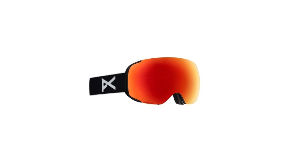 Anon M2 Men's Goggle w/ Spare Lens, Sonar Red Lens, Black, 18557101054NA