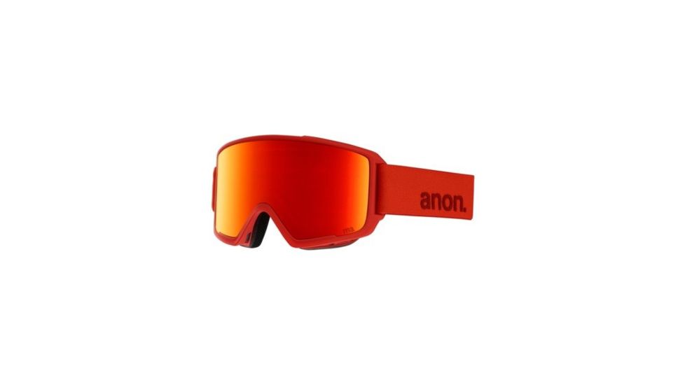 Anon M3 Goggle, Spare Lens and Mfi Face Mask w/ Sonar Red, Red, 19174101625