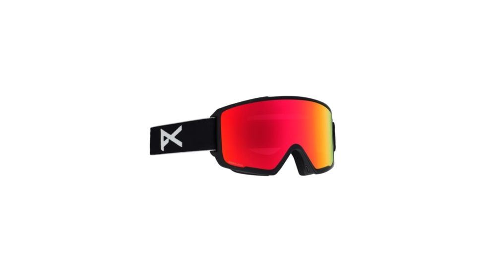 Anon M3 Men's Goggle w/ Spare Lens, Sonar Red Lens, Black, 18565101054NA