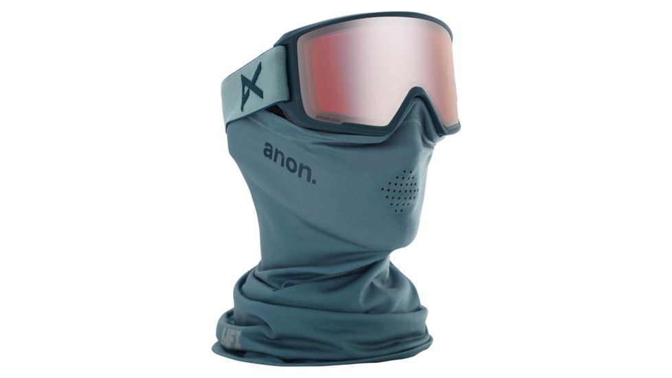 Anon M3 MFI Men's Goggle w/ Spare Lens, Sonar Silver Lens, Gray, 19174102043NA