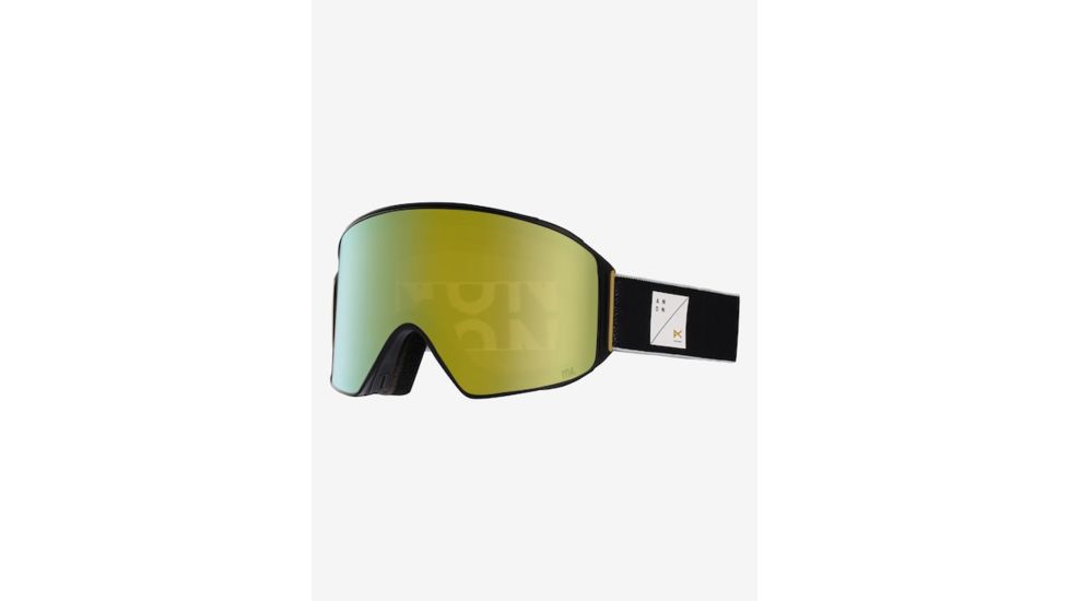 Anon M4 Cylindrical Goggle, Spare Lens and Mfi Face Mask w/ Sonar Bronze, Jet, 20354100009