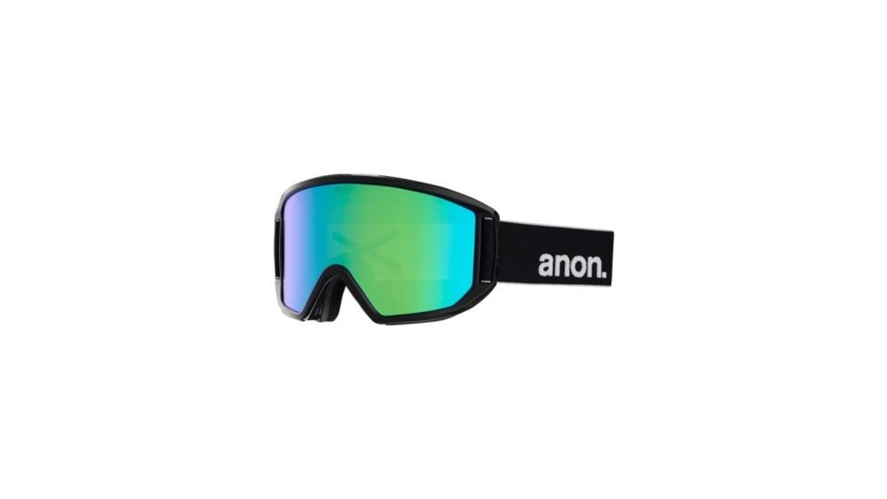 Anon Relapse Goggle and Spare Lens w/ Sonar Green, Black, 18539101040