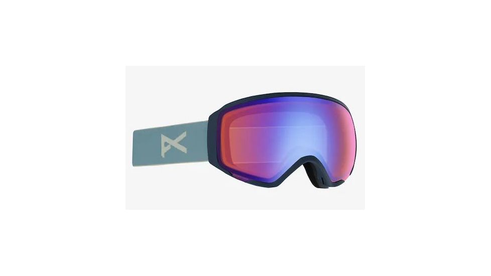 Anon WM1 Women's Goggle w/ Spare Lens, Sonar Blue Lens, Slate, 18561102053NA