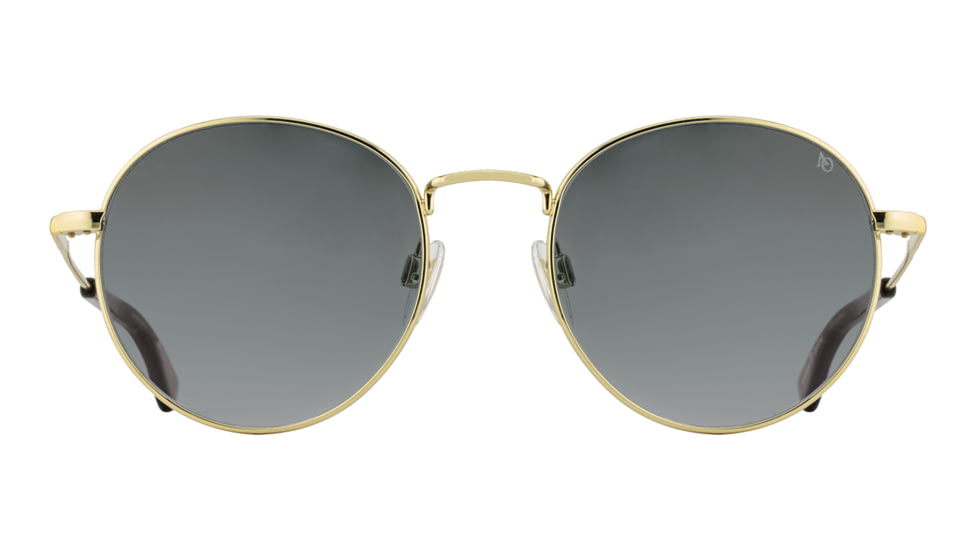 AO 1002 Sunglasses, Gold Frame, True Color Gray AOLite Nylon Lenses, 51-19-145 B47, 002151STTOGYN