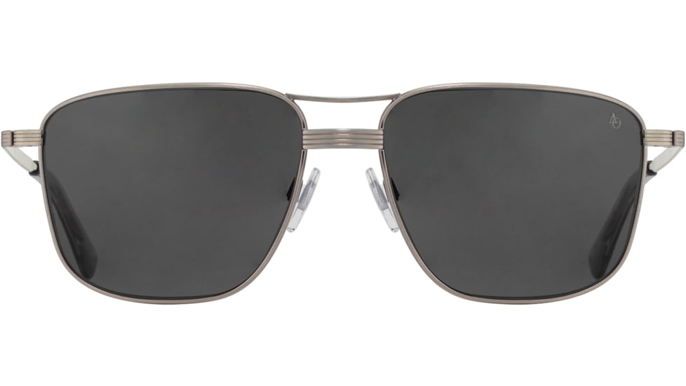 AO Airman Sunglasses - Mens, Pewter, True Color Gray AOLite Nylon Lenses, Pewter / True Color Gray Lens, 56-15-145, AIR256STSMGYN