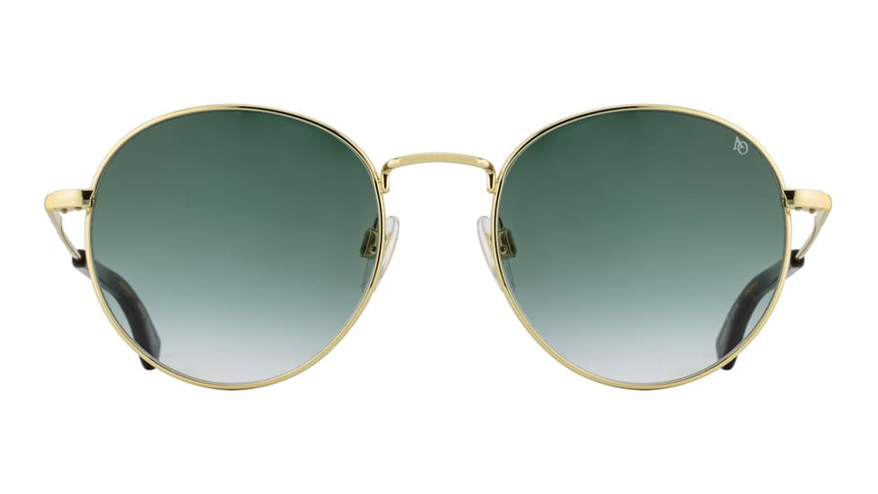 AO AO-1002 Sunglasses, Gold, SunVogue Green Gradient AOLite Nylon Lenses, 51-19-145 B47, 002151STTOEGN