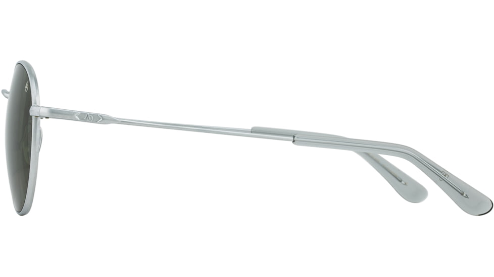 AO AO-1002 Sunglasses, Matte Silver, Calobar Green AOLite Nylon Lenses, 51-19-145 B47, 002251STSMGNN