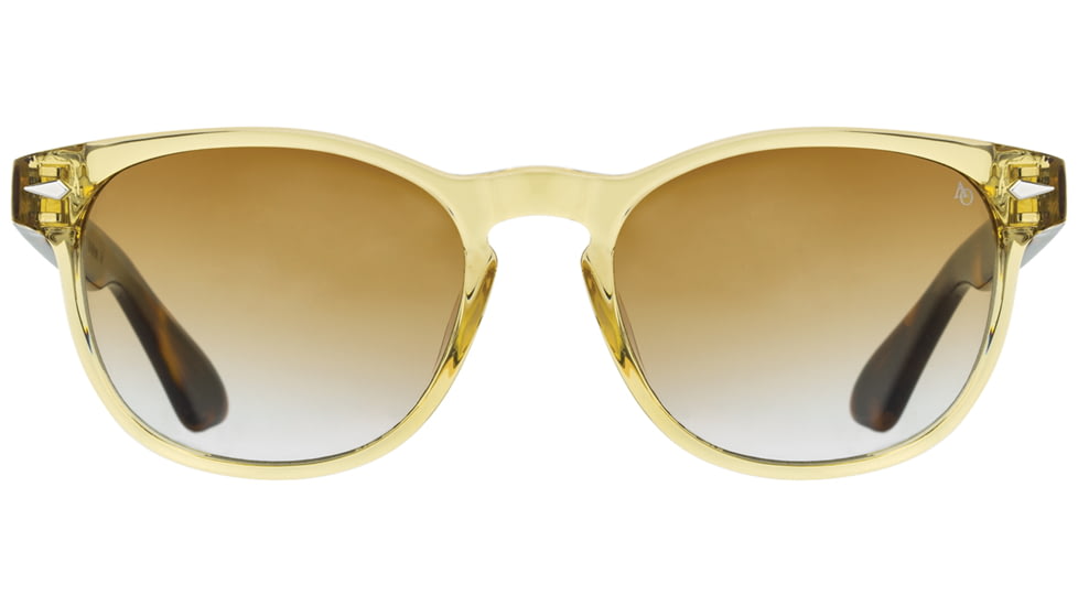 AO AO-1004 Sunglasses, Yellow Crystal Tortoise, SunVogue Brown Gradient AOLite Nylon Lenses, 51-18-145 B42, 004151ST--BGN