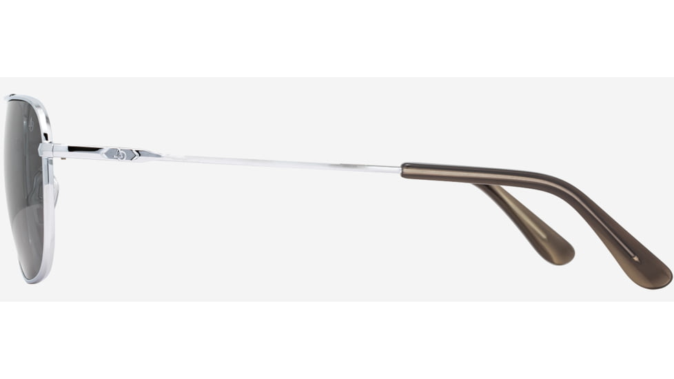 AO Checkmate Sunglasses - Mens, Silver Frame, True Color Gray AOLite Nylon Lenses, 56-21-145, CHE356STSMGYN