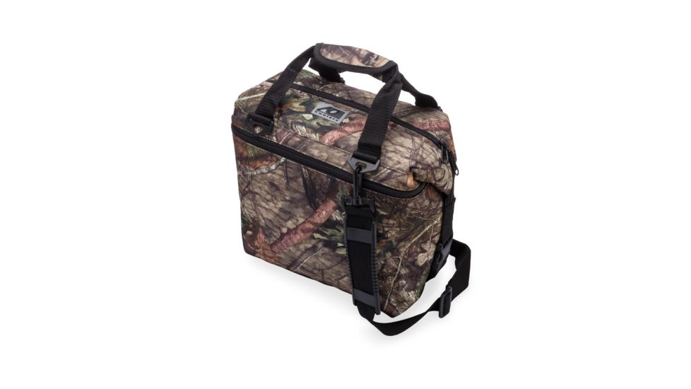 AO Coolers 12 Can Hunter Soft Cooler, w/Removable Shoulder Strap, Mossy Oak Break-up Country Camo, Small, AOMO12