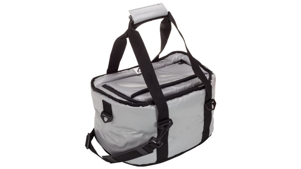 AO Coolers 15 Can SUP Vinyl Soft Cooler, Silver, Small, AOSUP15SL