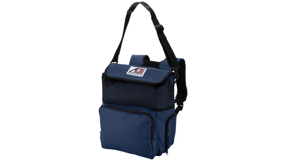 AO Coolers 18 Can Backpack Soft Cooler, Navy Blue, Medium, AOBPNB
