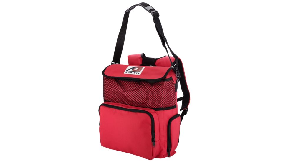 AO Coolers 18 Can Backpack Soft Cooler, Red, Medium, AOBPRD