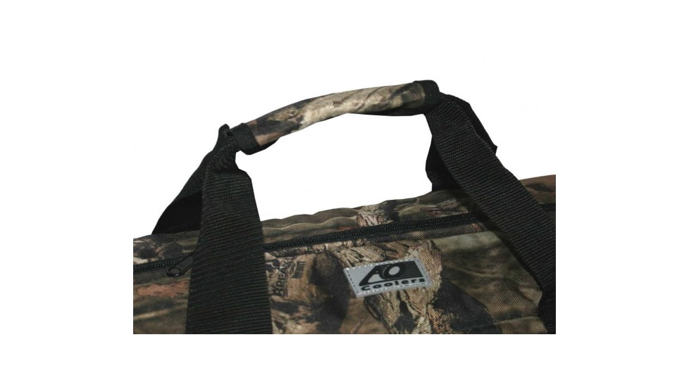 AO Coolers 24 Can Deluxe Canvas Soft Cooler, w/Removable Shoulder Strap, Mossy Oak Camo, Medium, AOMO24DX