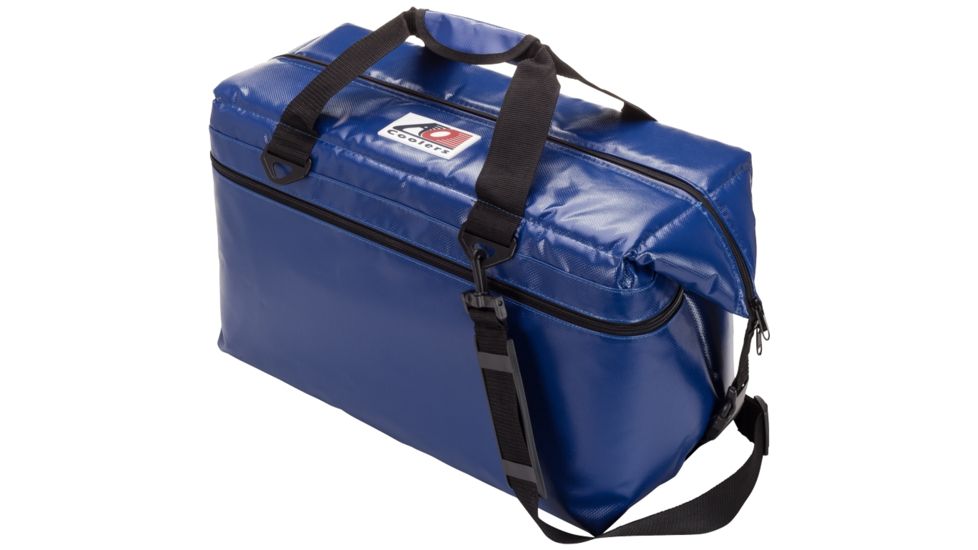 AO Coolers 36 Can Vinyl Soft Cooler, w/Removable Shoulder Strap, Royal Blue, Large, AOFI36RB