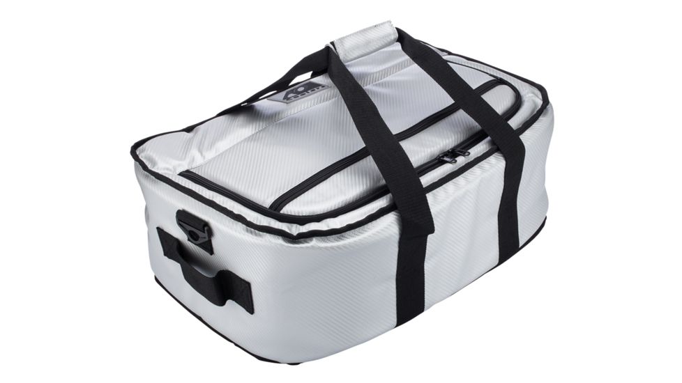 AO Coolers 38 Can Stow-N-Go Soft Cooler, Carbon Silver, Large, AOCRSNGSL