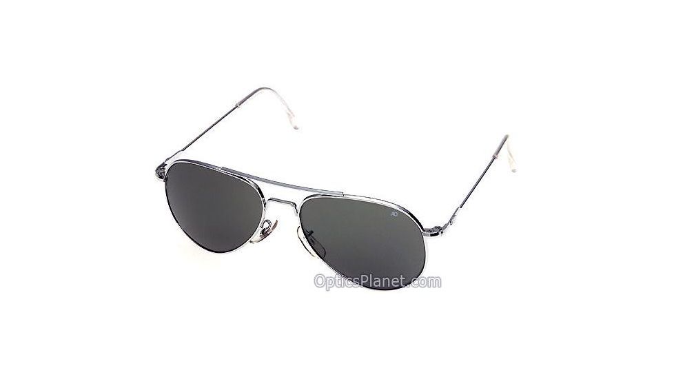 AO General Sunglasses, Silver, Gray Glass Lens, 52mm, Wire Spatula S-TCG-WS-52