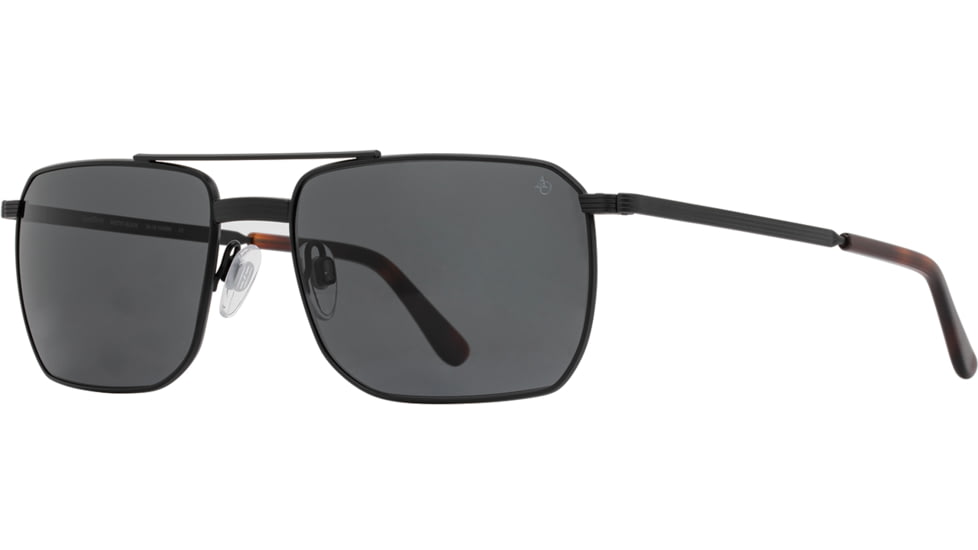 AO Geoffrey Sunglasses - Mens, Matte Black, True Color Gray AOLite Nylon Lenses, Matte Black / True Color Gray Lens, 58-18-145, GFY258STTOGYN
