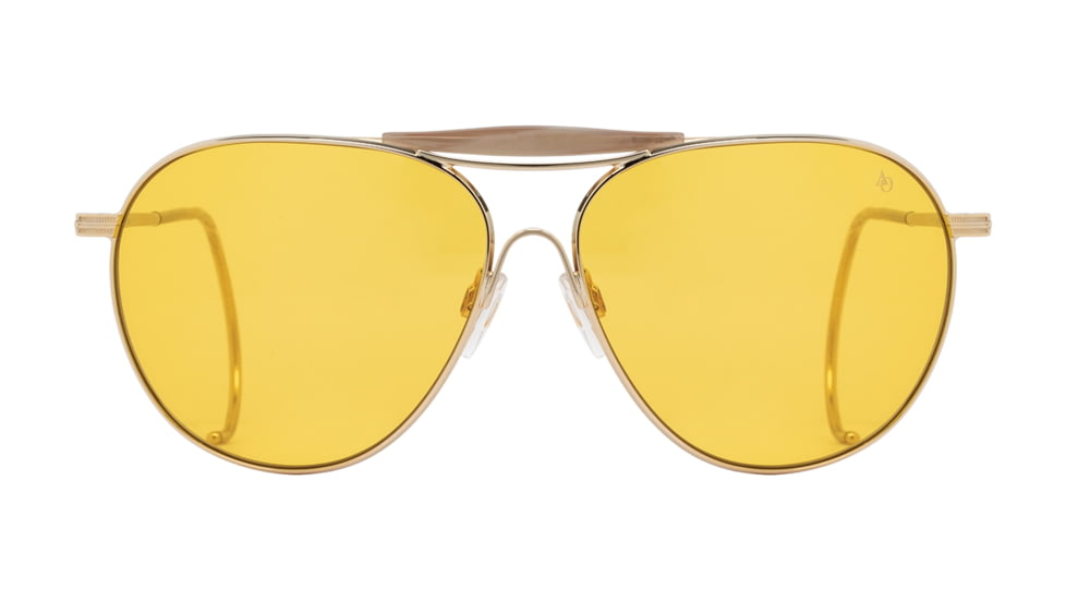 AO Hazemaster Sunglasses, Gold, Hazemaster Orange AOLite Nylon Lenses, Gold / Hazemaster Orange Lens, 59-13-175, HZE159CT--ORN